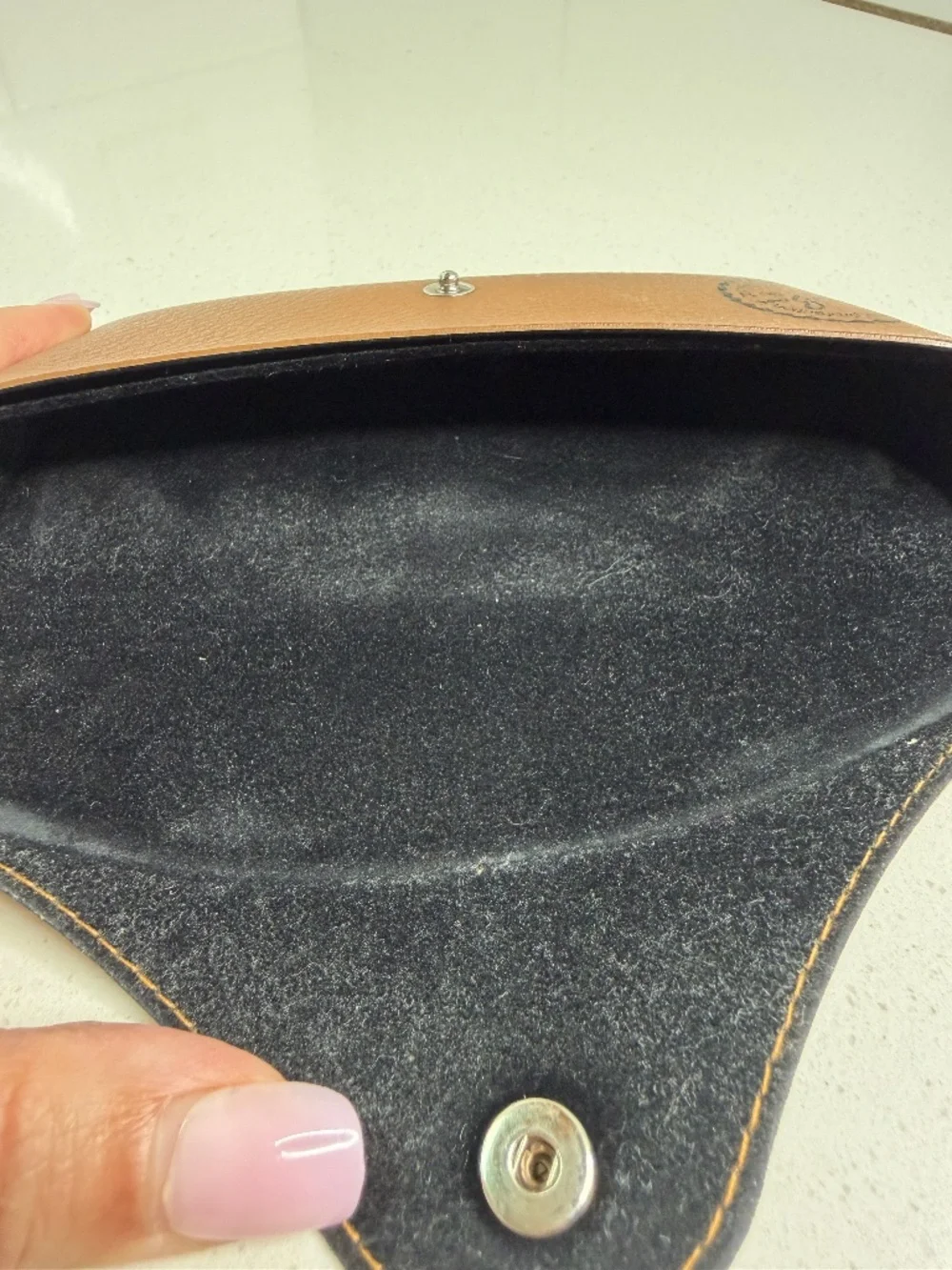 Rayban Sunglasses Case Camel Color